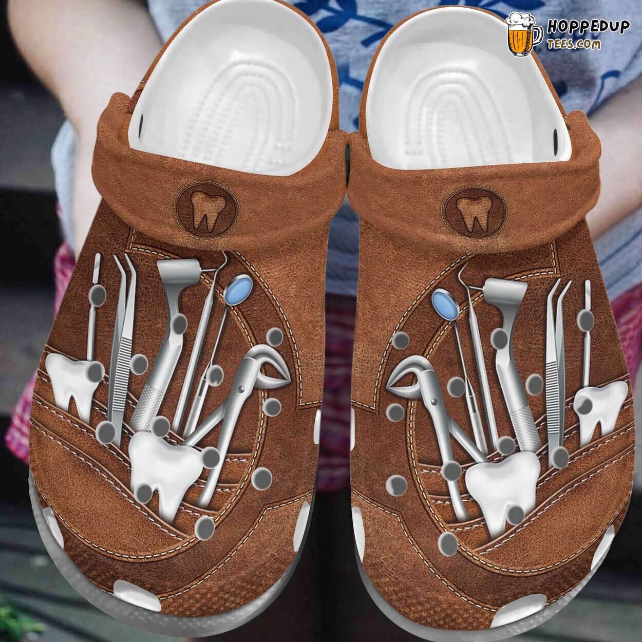 Dental Tools Custom Dentist Life Comfort Clog Shoes Men Gift
