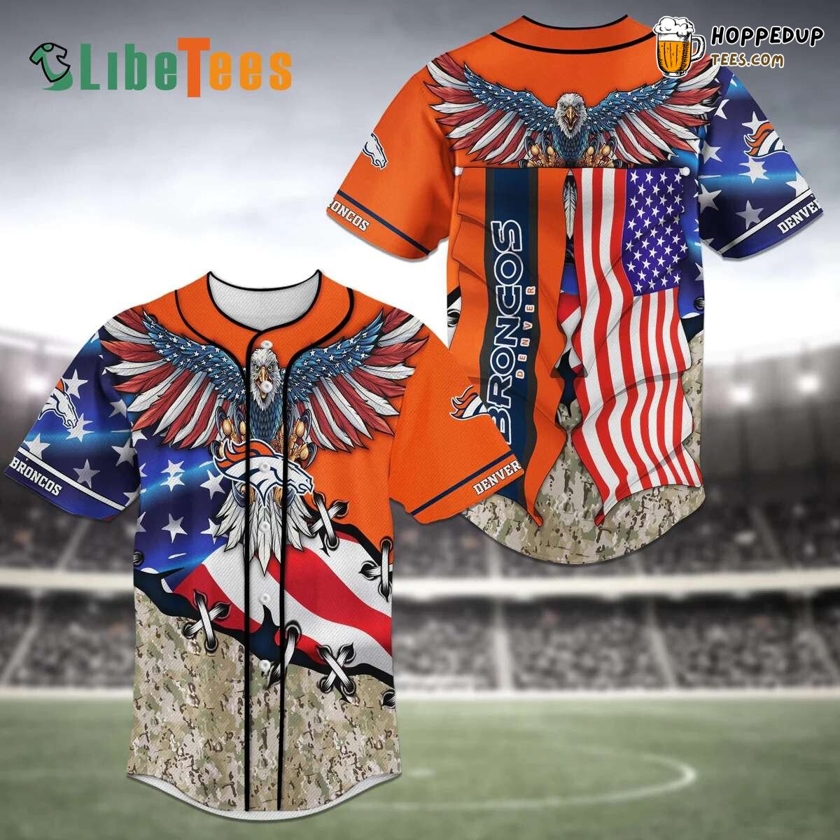 Denver Broncos Baseball Jersey American Eagle Perfect Gifts For Your Loved Ones Jersey Shirt