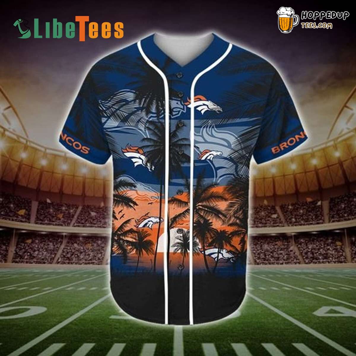 Denver Broncos Baseball Jersey Tropical Palm Perfect Gifts For Your Loved Ones Jersey Shirt