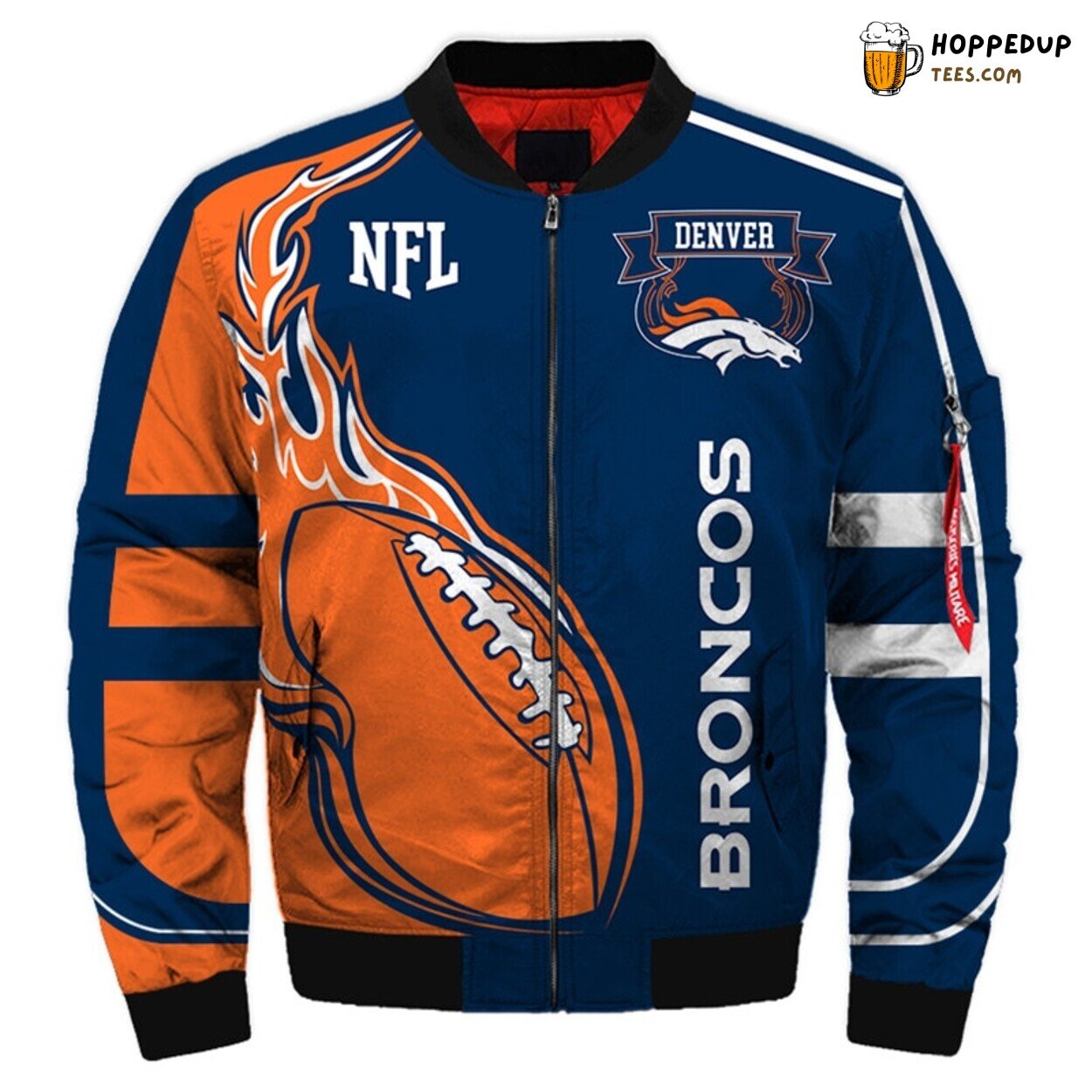 Denver Broncos Essential Winter Bomber Jacket Authentic Men Wear