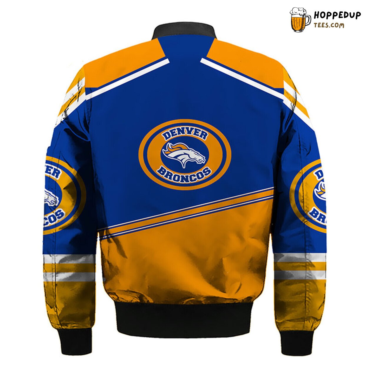 Denver Broncos NFL Blue Orange Unisex Bomber Jacket Distinct Style