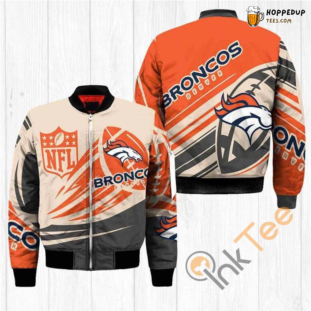 Denver Broncos NFL Iconic Orange Fan Favorite Bomber Jacket