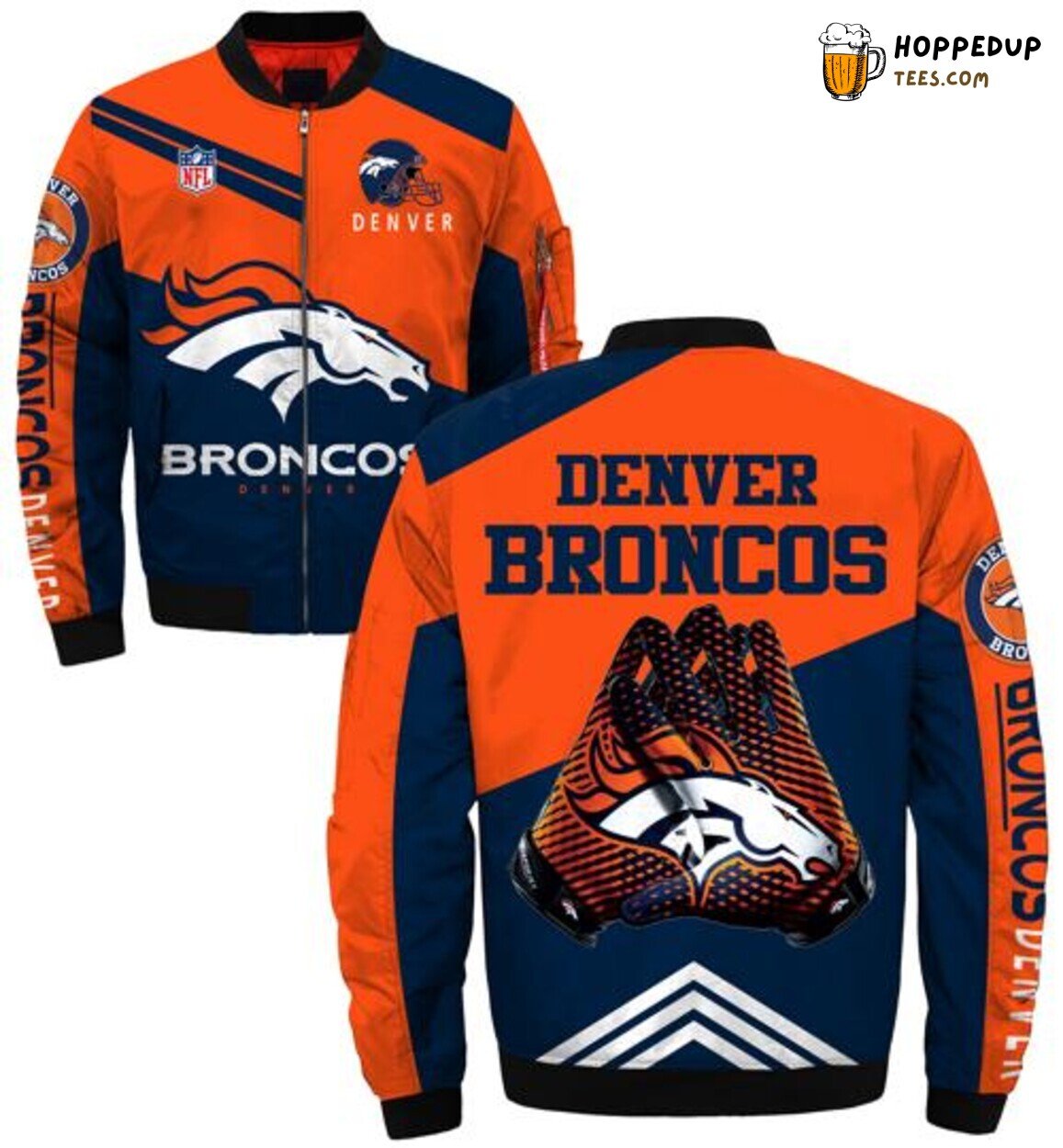 Denver Broncos Style Elite Winter Coat Bomber Jacket Men Design