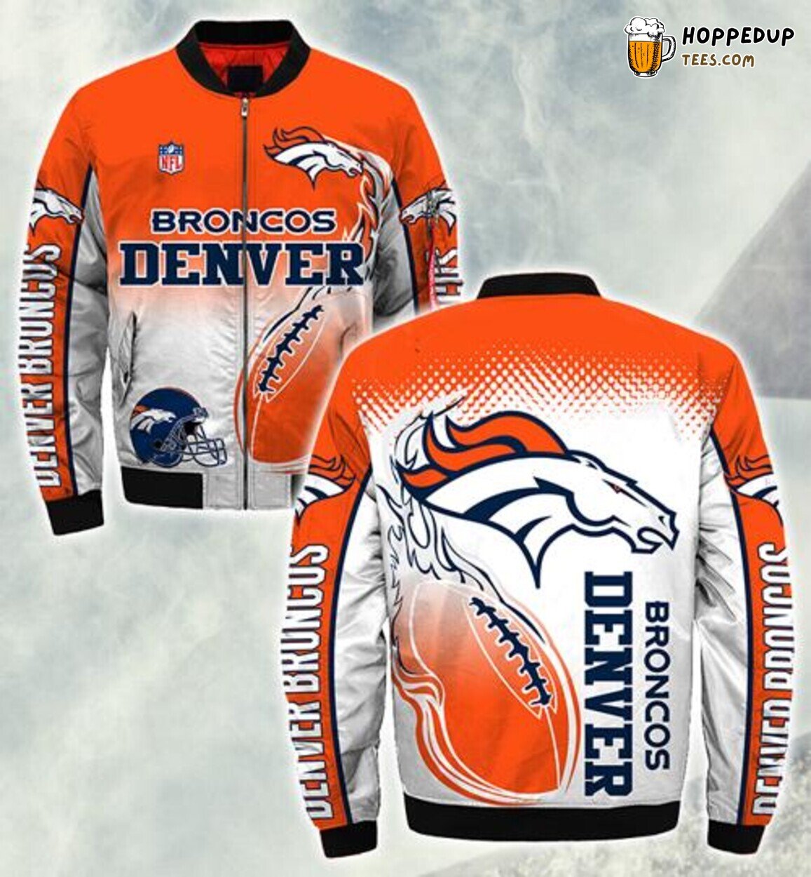 Denver Broncos Style Winter Coat Elite Bomber Jacket Men Selection