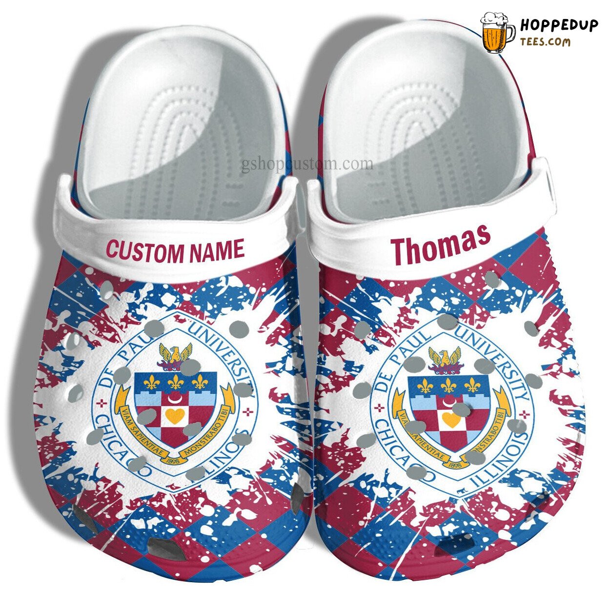 Depaul Univ Graduation Gift Custom Croc Shoes Admission Shoes