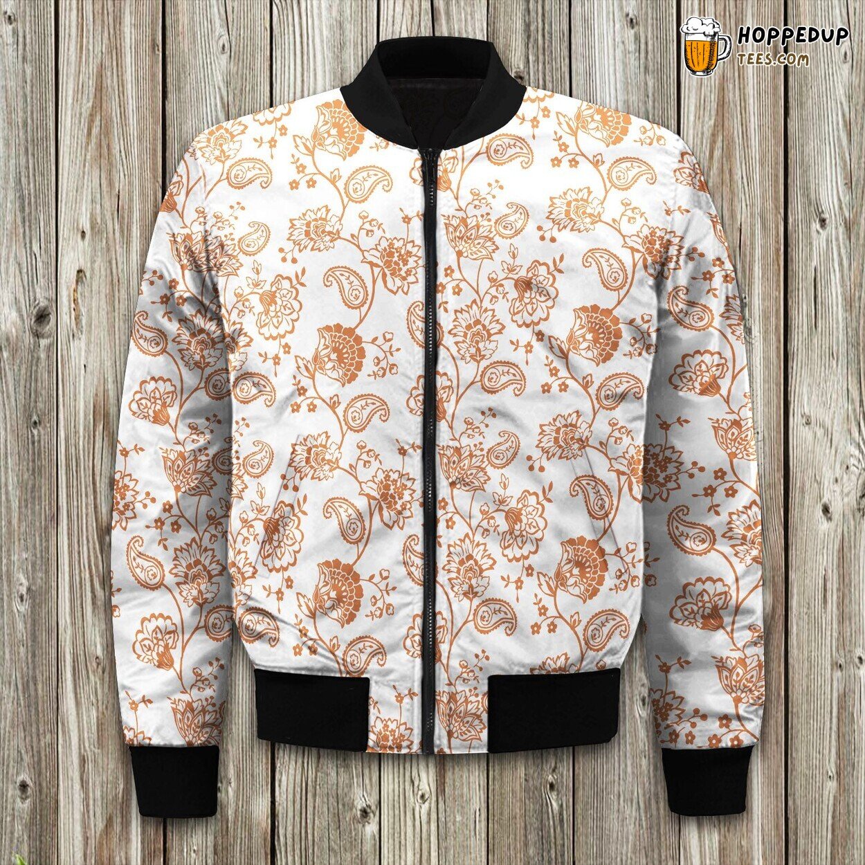 Detailed Bedspread Set Pattern Winter Bomber Jacket Cozy Fashion Statement
