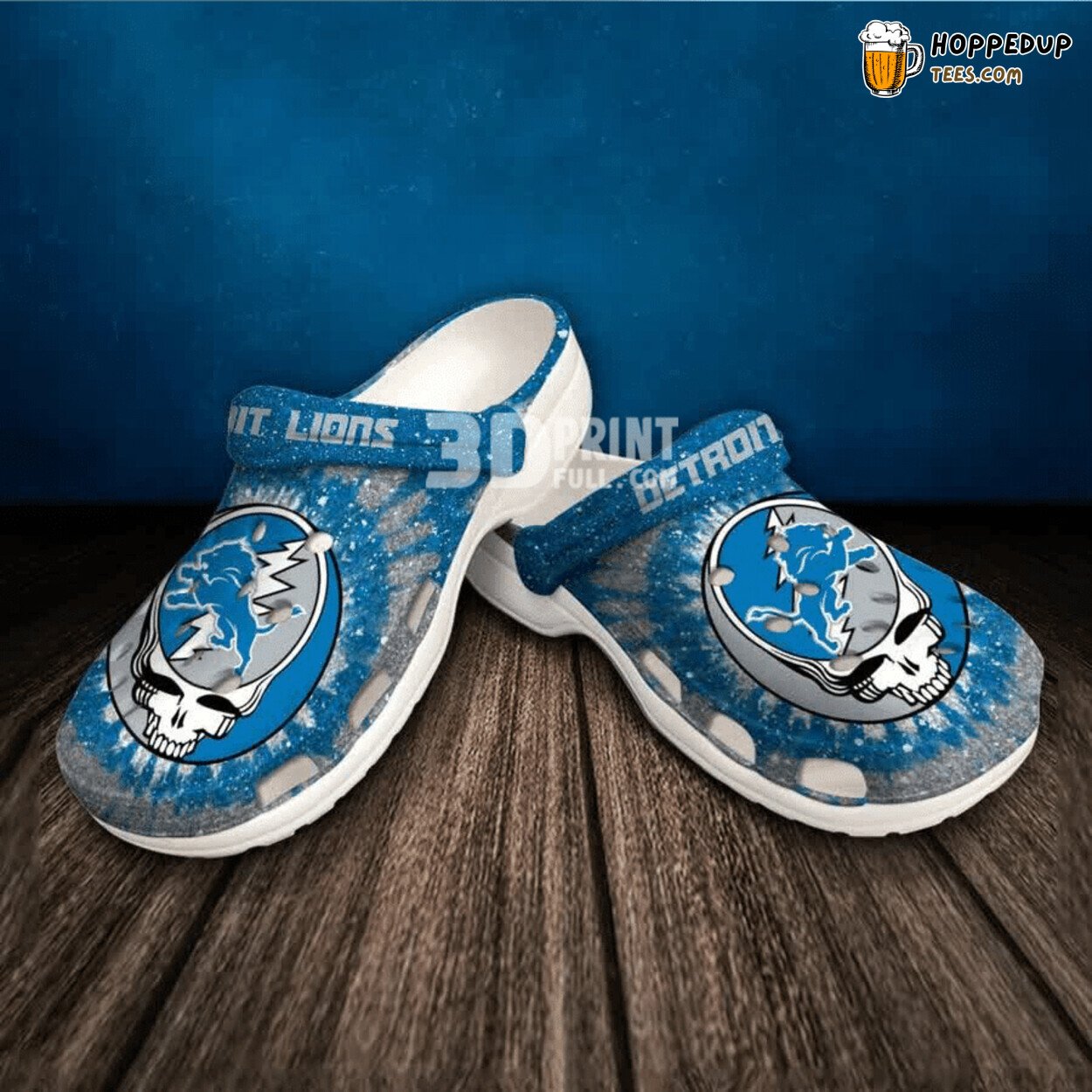 Detroit Custom Name Themed Unique Comfortable Clog Shoes