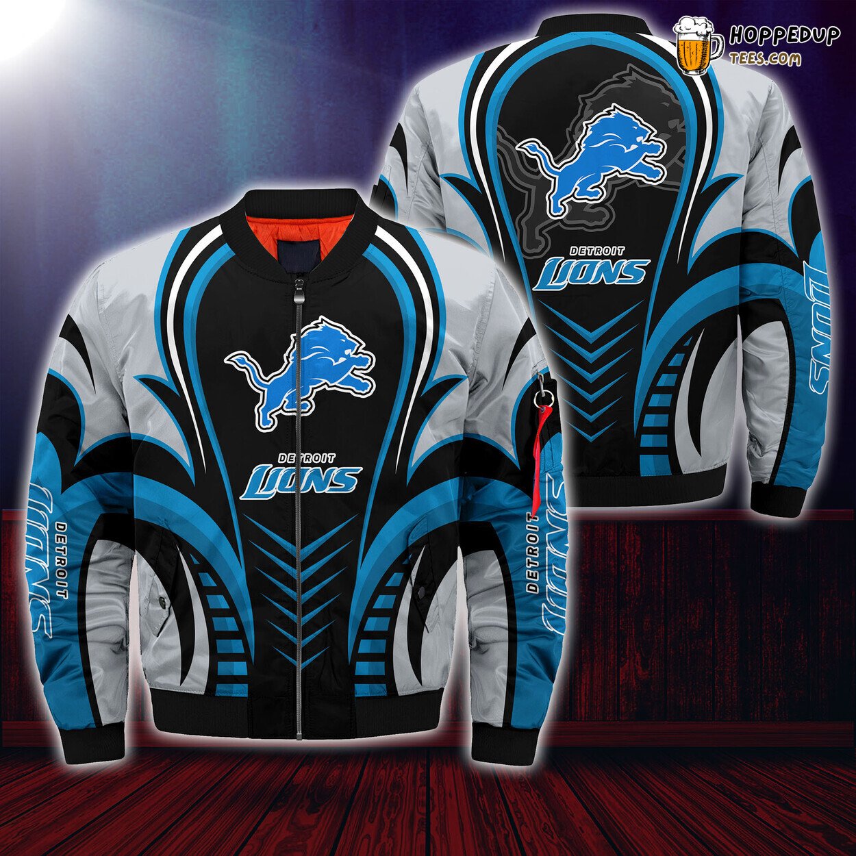Detroit Lions NFL Seasonal Exclusive Bomber Jacket Elite Choice