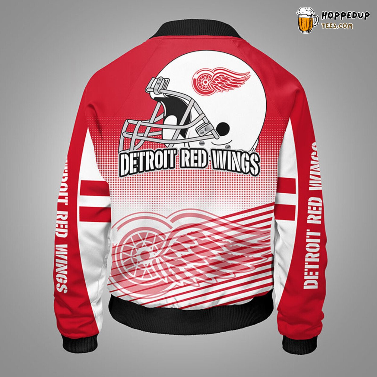 Detroit Red Wings NHL Red Themed Unique Bomber Jacket Stylish Design Look
