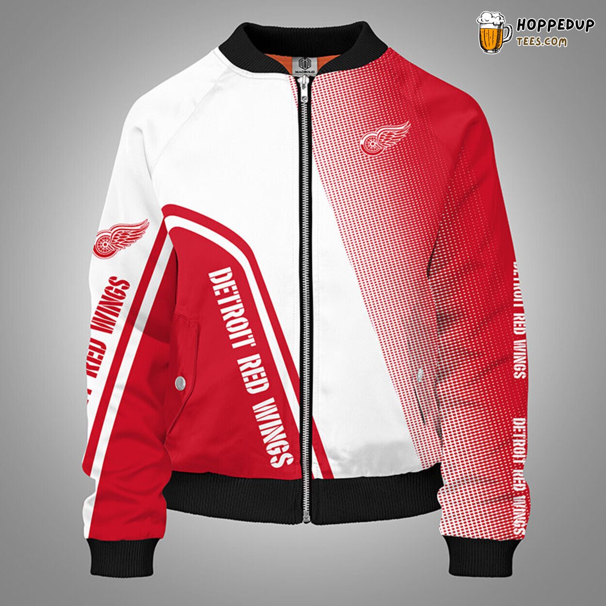 Detroit Red Wings NHL Red Unisex Bomber Jacket Distinct Unique Design Look