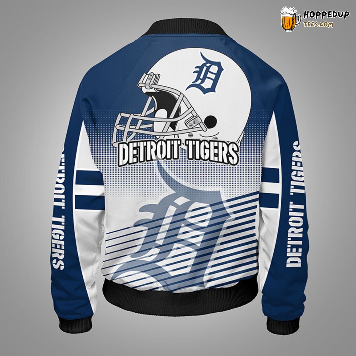 Detroit Tigers MLB Blue Unisex Premium Bomber Jacket Design