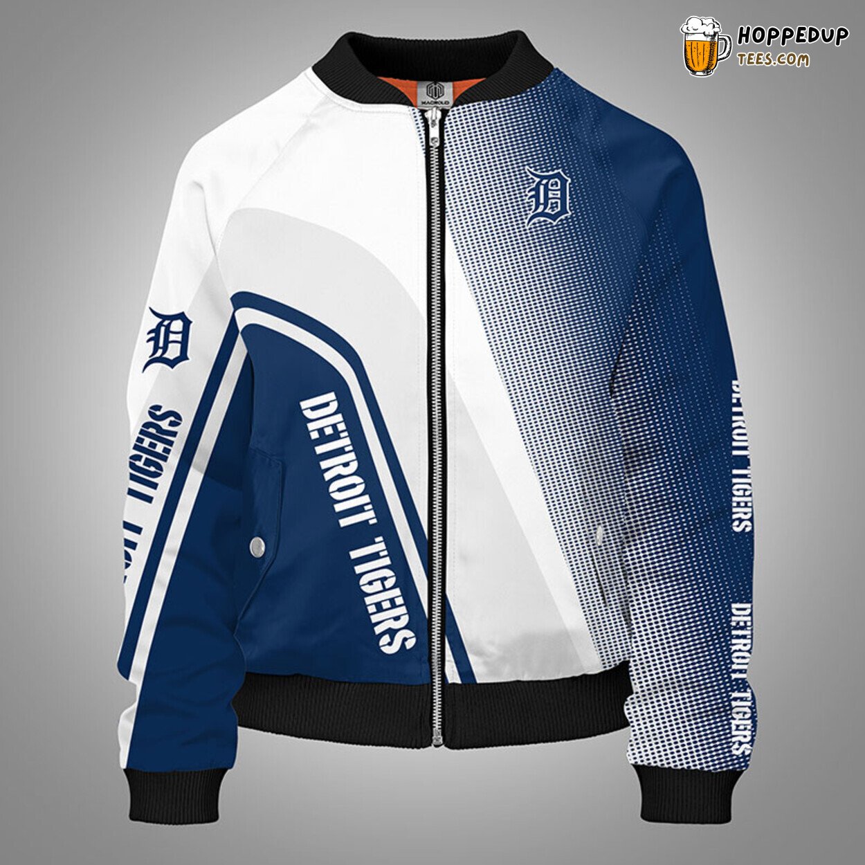 Detroit Tigers MLB Unique Blue Premium Bomber Jacket Design