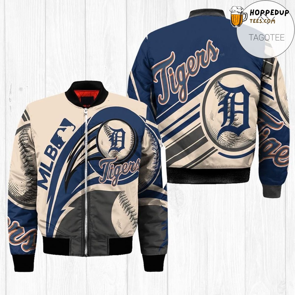 Detroit Tigers Timeless Design MLB Fan Essential Bomber Jacket