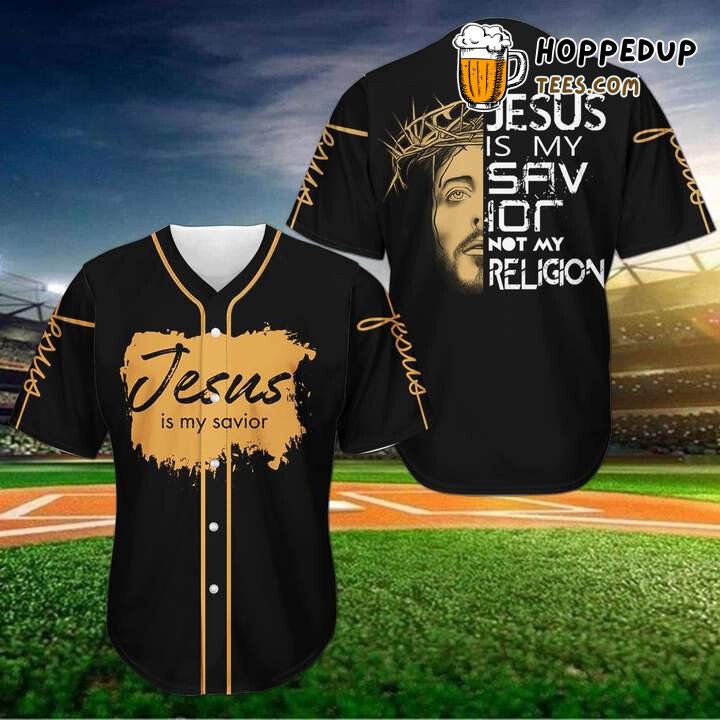 Devotion Jesus is my Savior 3D Printed Baseball Jersey Worship