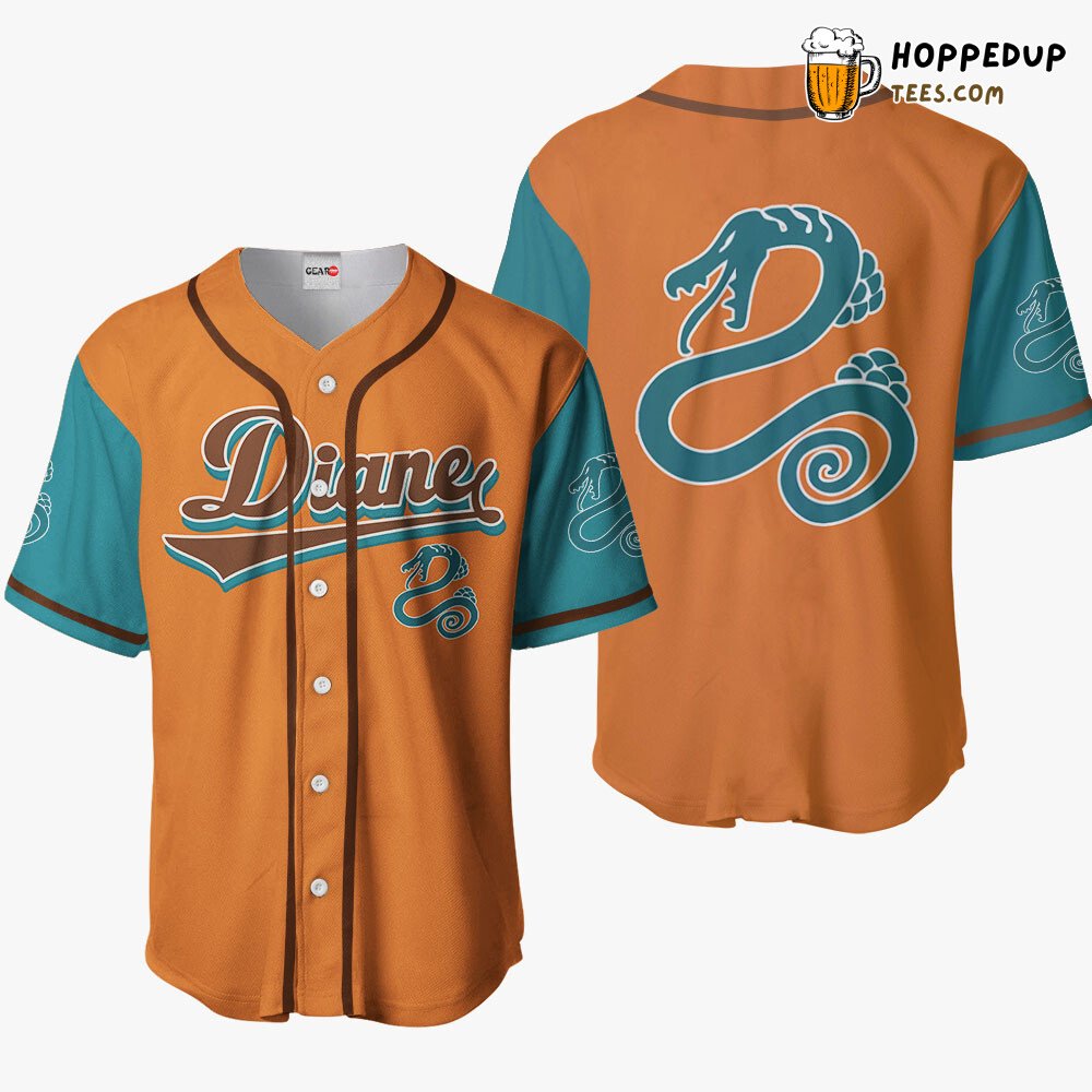 Diane Serpent Envy Sin Distinctive Anime Baseball Jersey Design