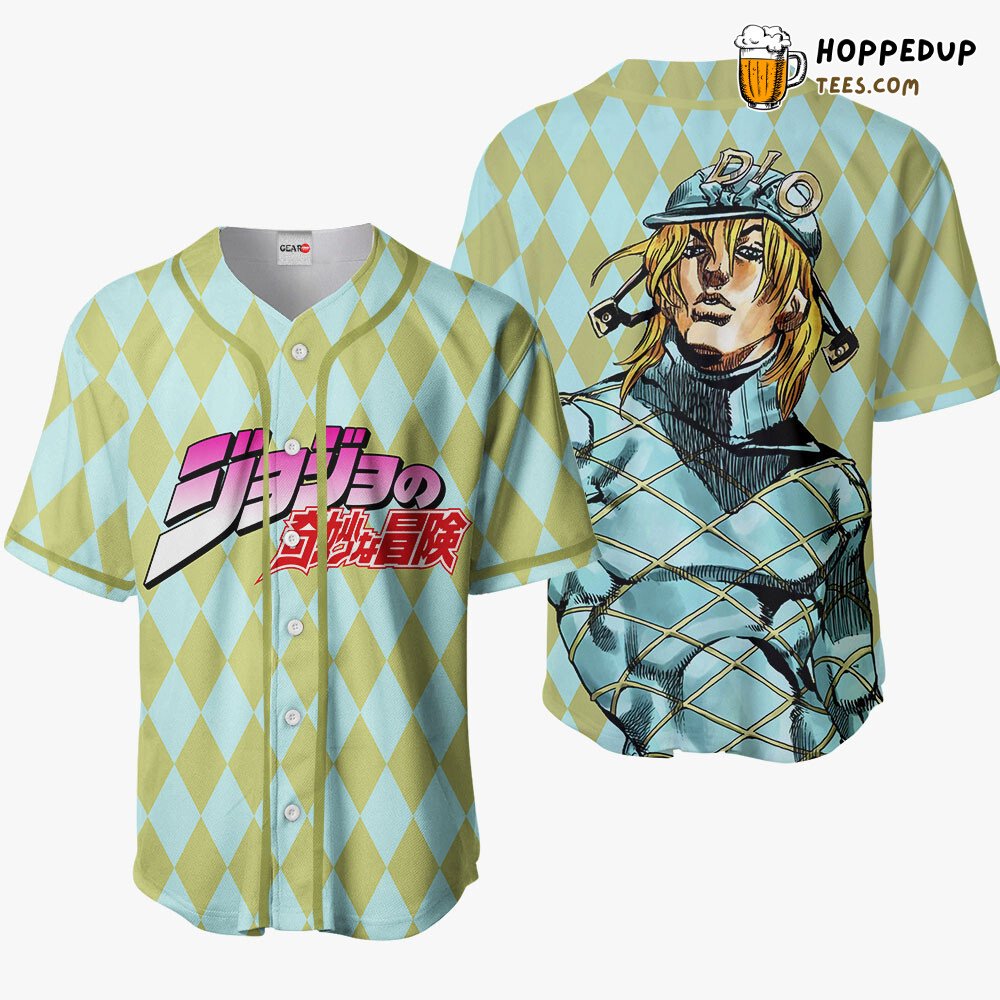 Diego Brando JJBA Distinctive Unique Anime Baseball Jersey Shirt Design