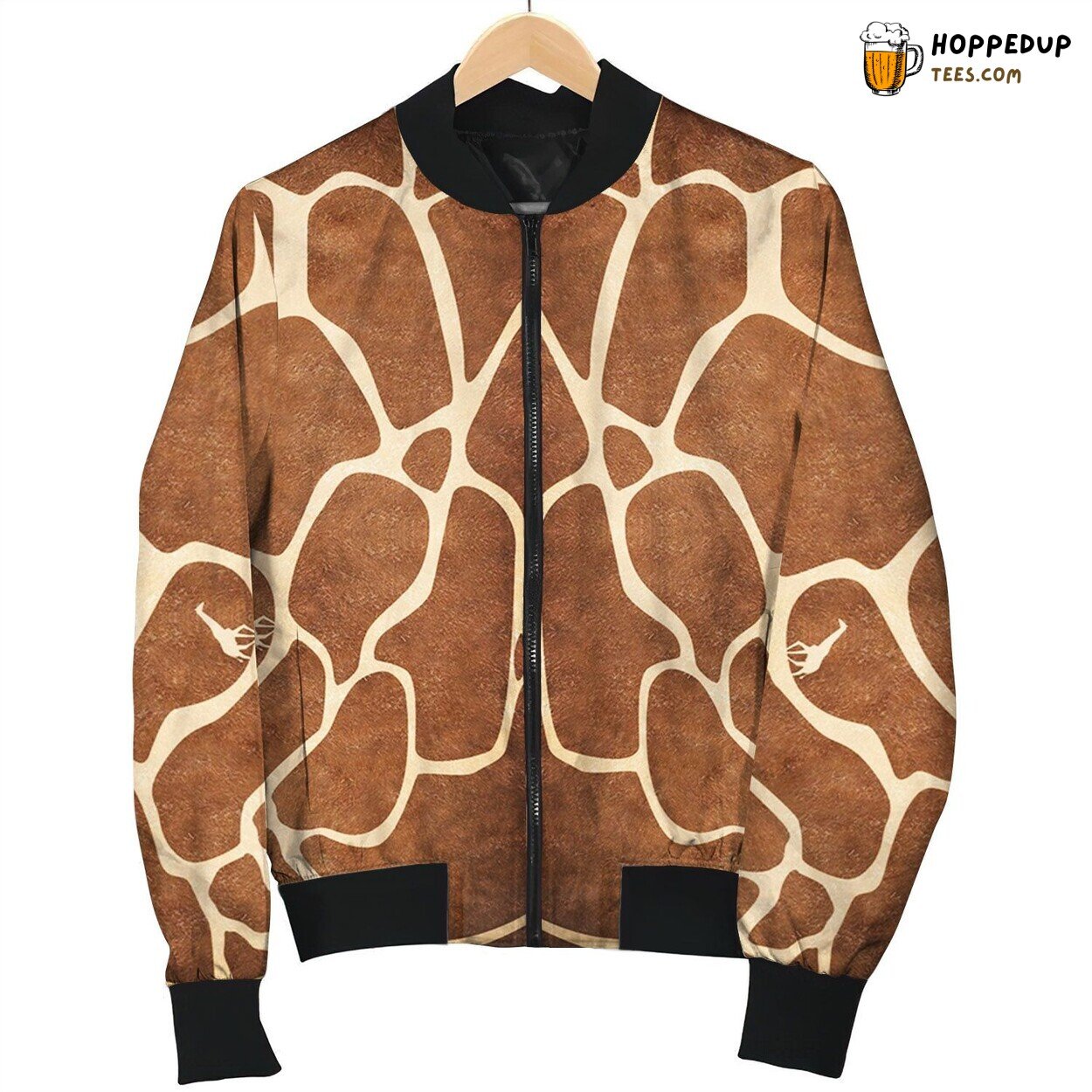 Digital Art Minimalism Animals Giraffes Pattern Texture Skin Bomber Jacket
