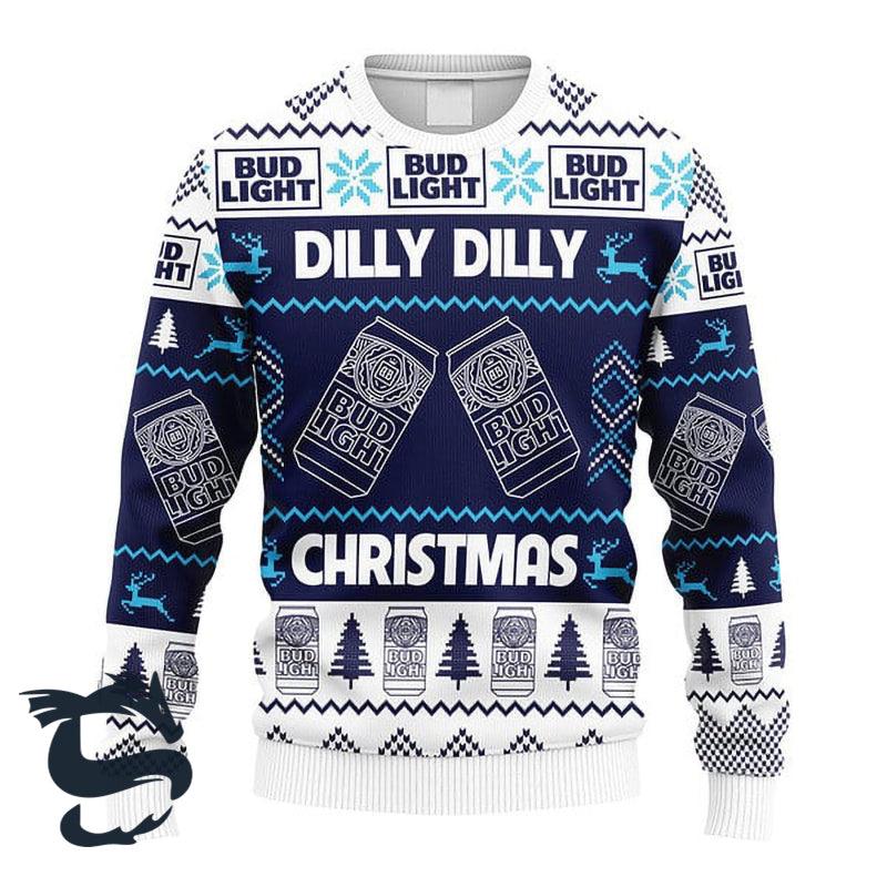 Dilly Dilly Bud Light Christmas Ugly Sweater HU