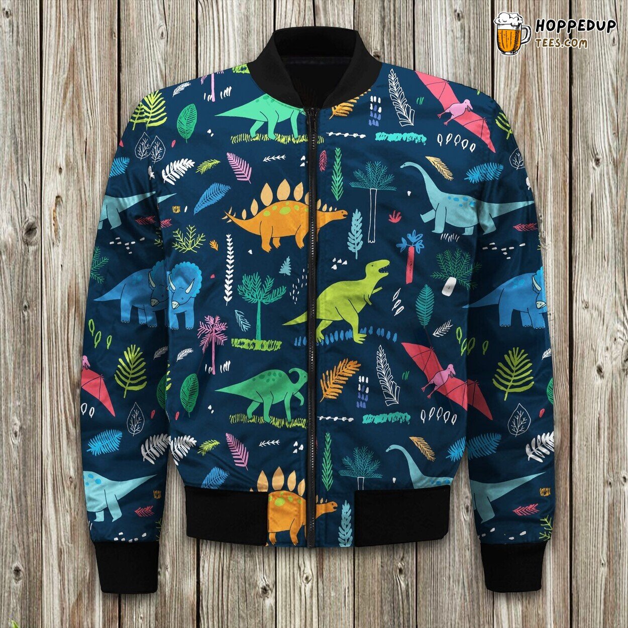 Dinosaur Allure Winter Bomber Jacket Luxurious Warm Quality Padded Cute