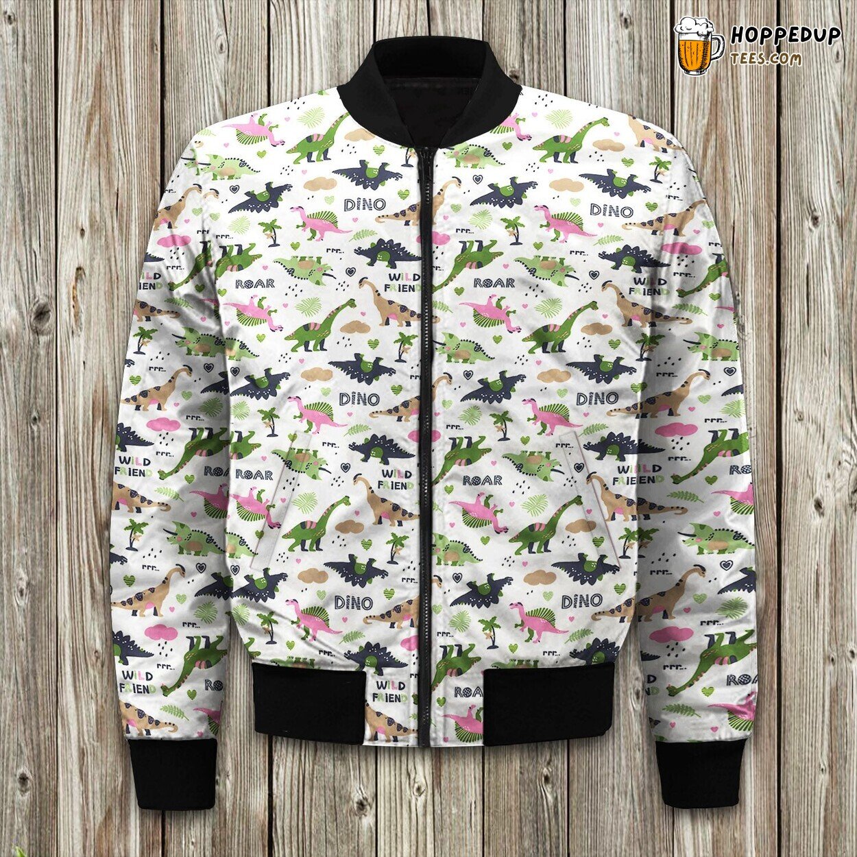 Dinosaur Cute Dinosaur Bomber Jacket