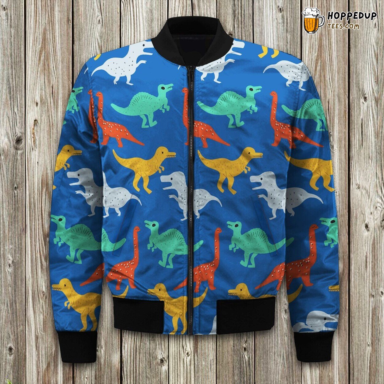 Dinosaur Trend Winter Bomber Jacket Luxurious Quality Warm Cute Padded