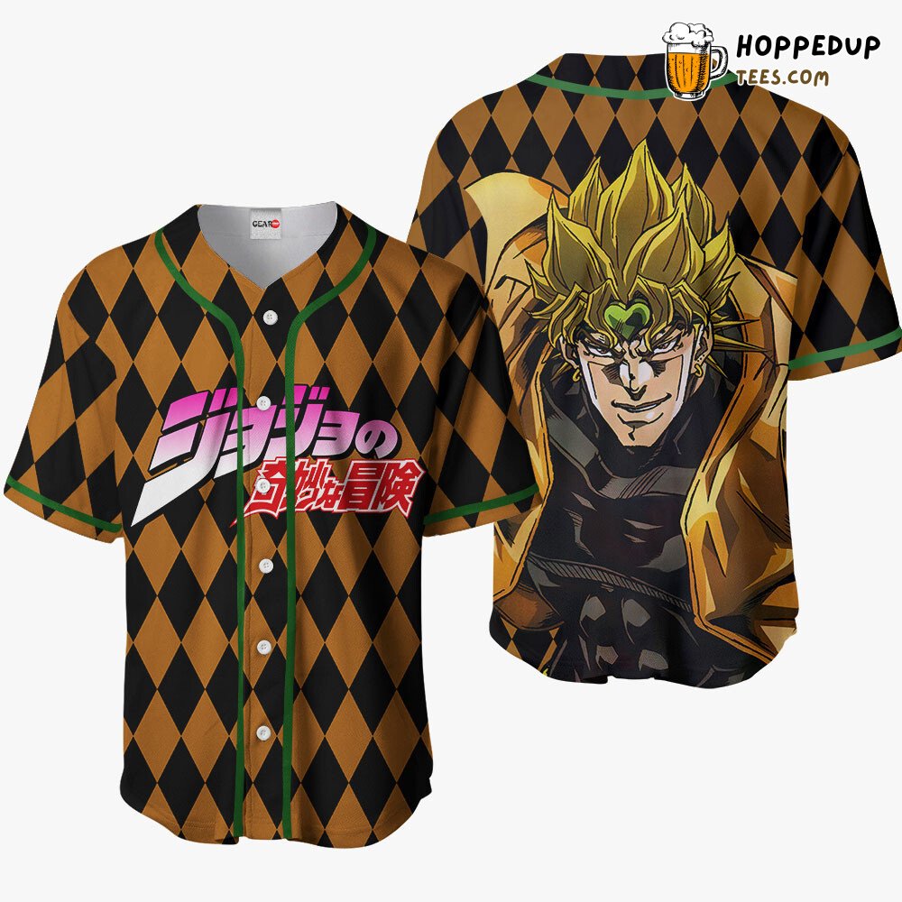 Dio Brando JJBA Baseball Jersey Shirt Distinctive Unique Anime Design