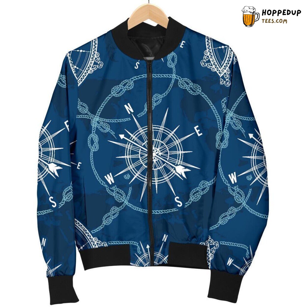 Directional Compass Essence Men’s Bomber Jacket Unique Pattern Design Display Directional Compass Essence Men’s Bomber Jacket Unique Pattern Design Display
