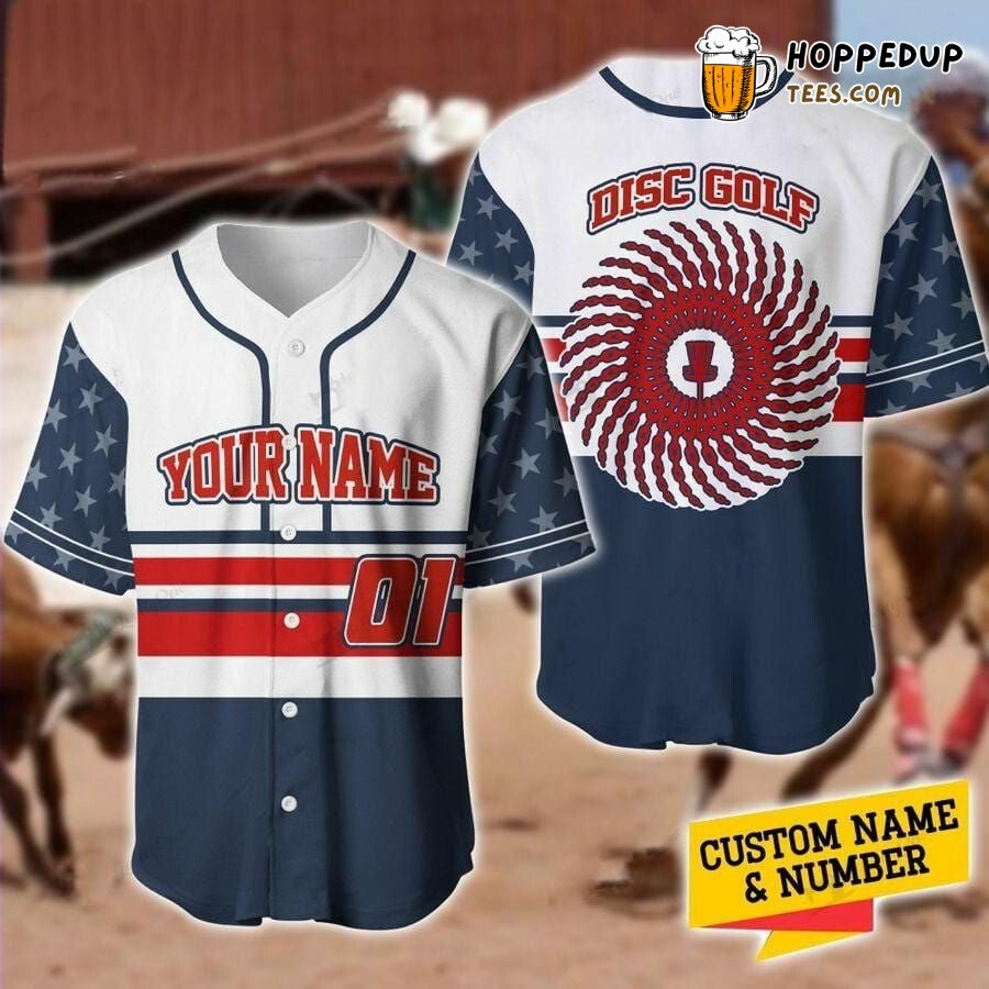 Disc Golf Chain Stars Unique Baseball Jersey Personalized Edition Design