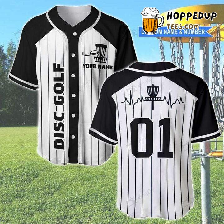 Disc Golf Custom Stripes 3D Personalized Baseball Tee Jersey Disc Golf Custom Stripes 3D Personalized Baseball Tee Jersey