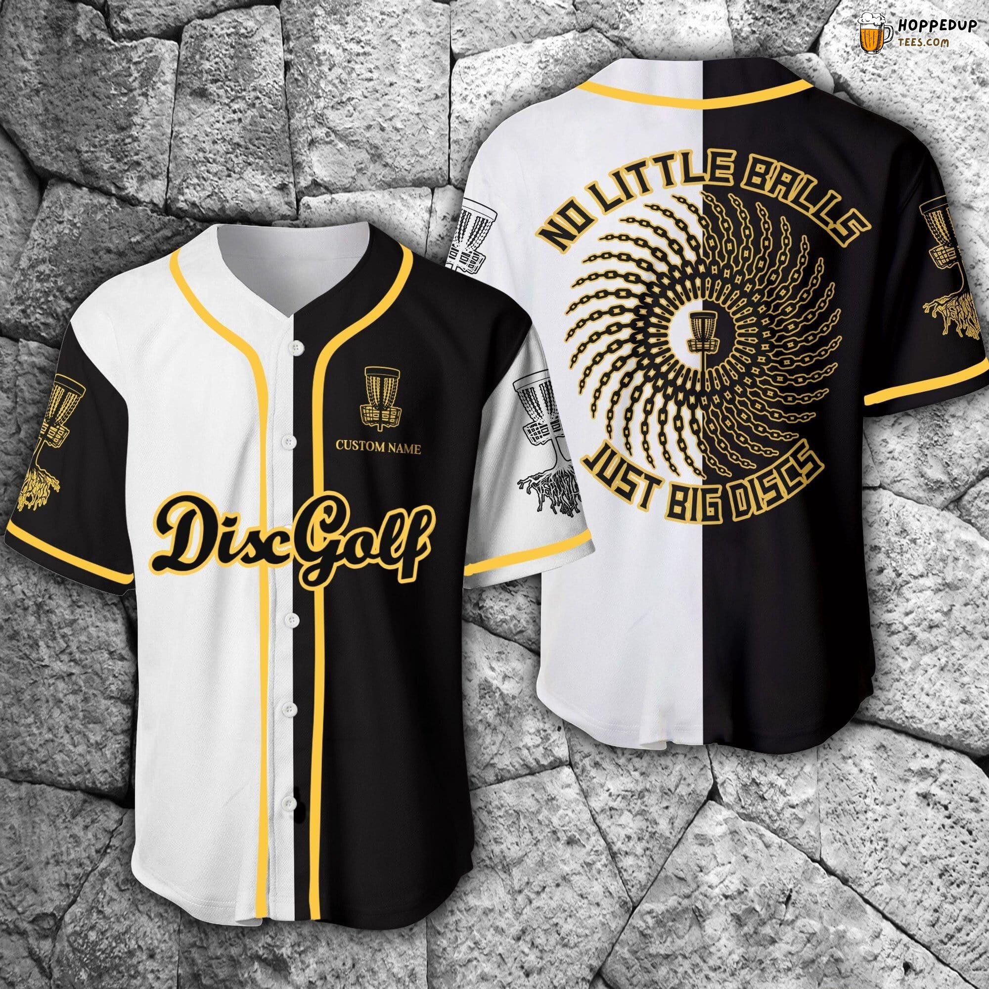Disc Golf Enthusiast Baseball Jersey Big Discs Personalized Unique Design