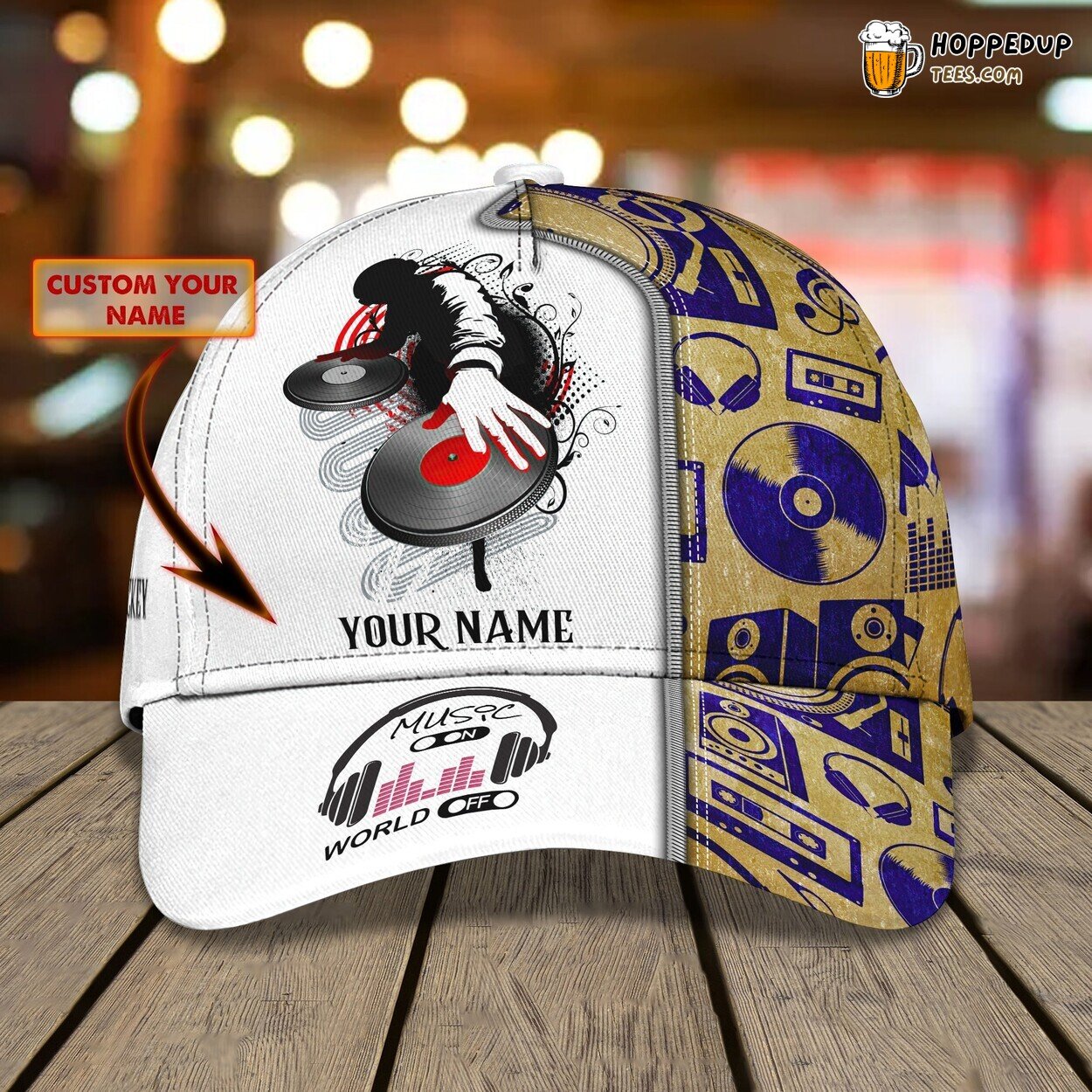 Disc Jockey’s Rhythm 3D Classic Cap Personalized Unique Design Edition