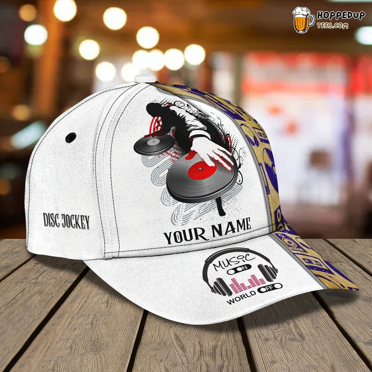 Disc Jockey’s Rhythm 3D Classic Cap Personalized Unique Design Edition