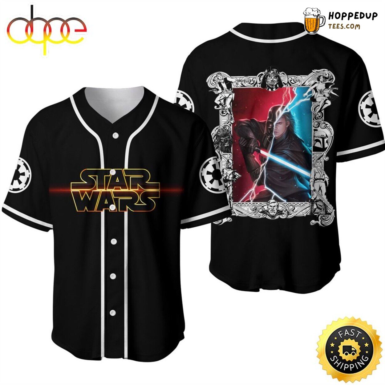 Disney Star Wars Galaxy Edge Personalized Baseball Jersey Design