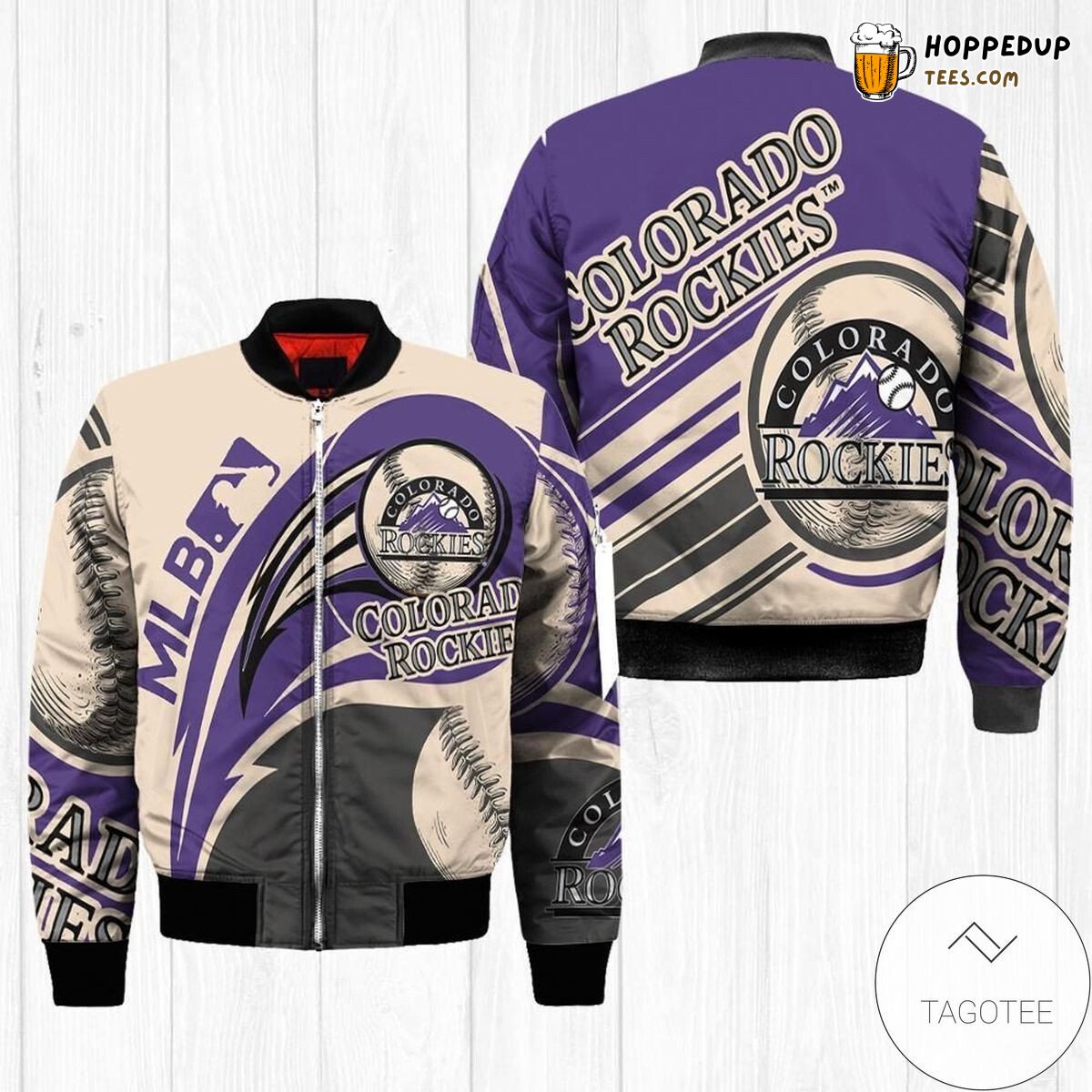 Distinctive Colorado Rockies MLB Fan Bomber Jacket Edition
