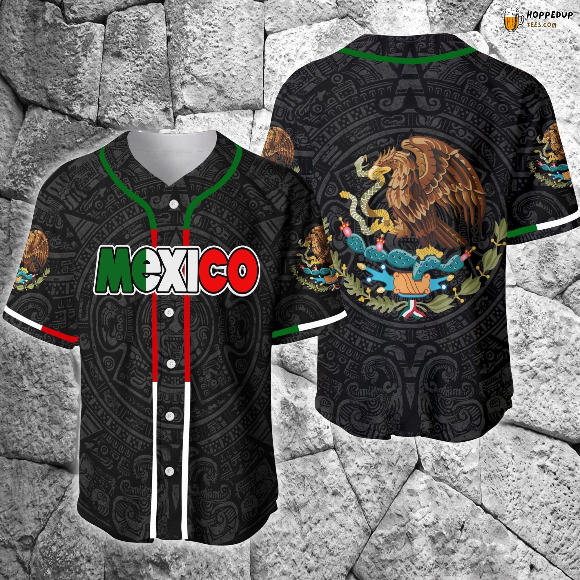 Distinctive Design Eagle Mexico Themed Baseball Jersey Unique Edition Style