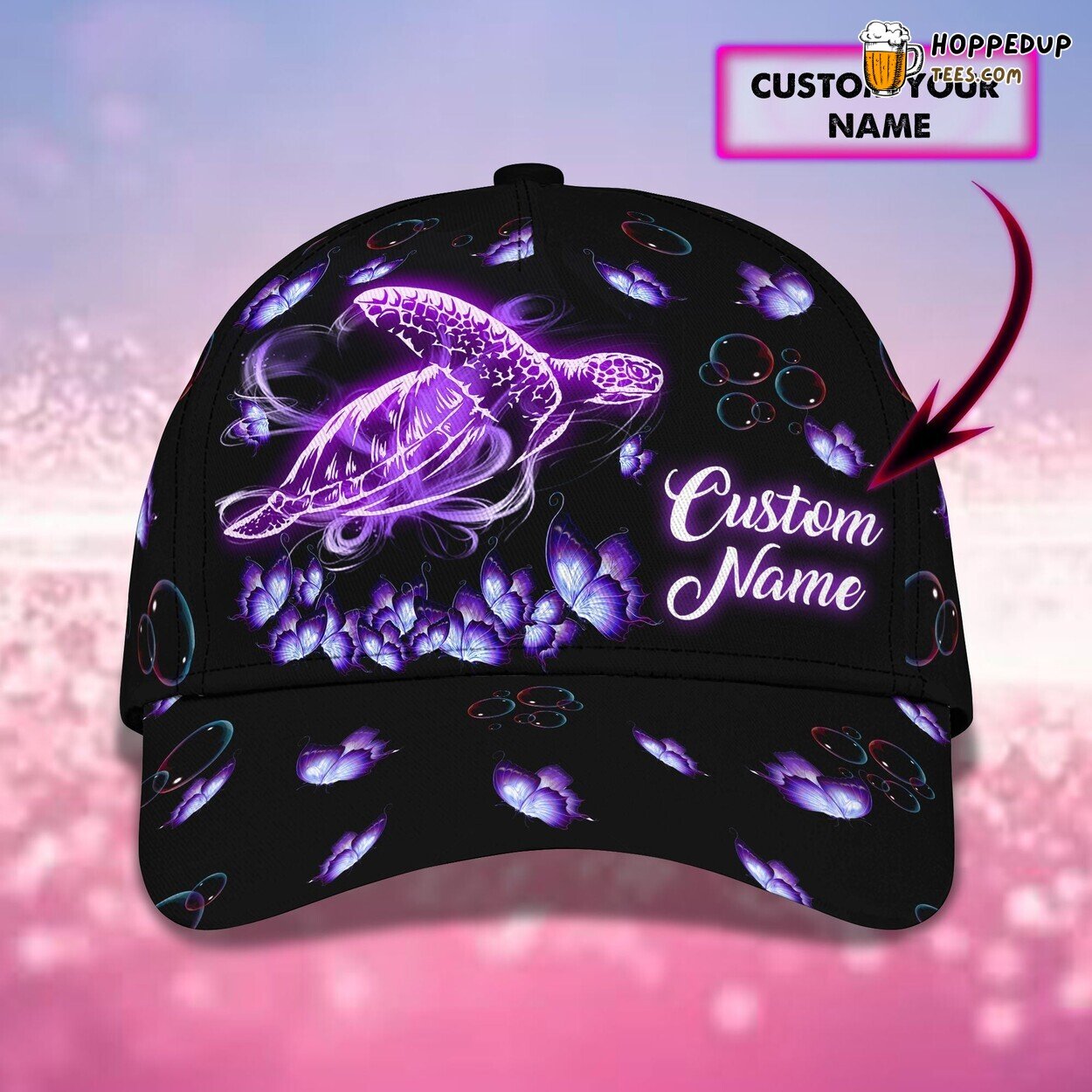 Dive into Marine Life 3D Cap Turtle Personalized Ocean Lovers Design