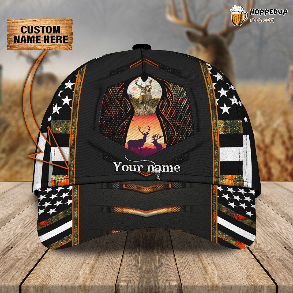 Dive into the Essence of the Hunt Personalized 3D Classic Cap Passion