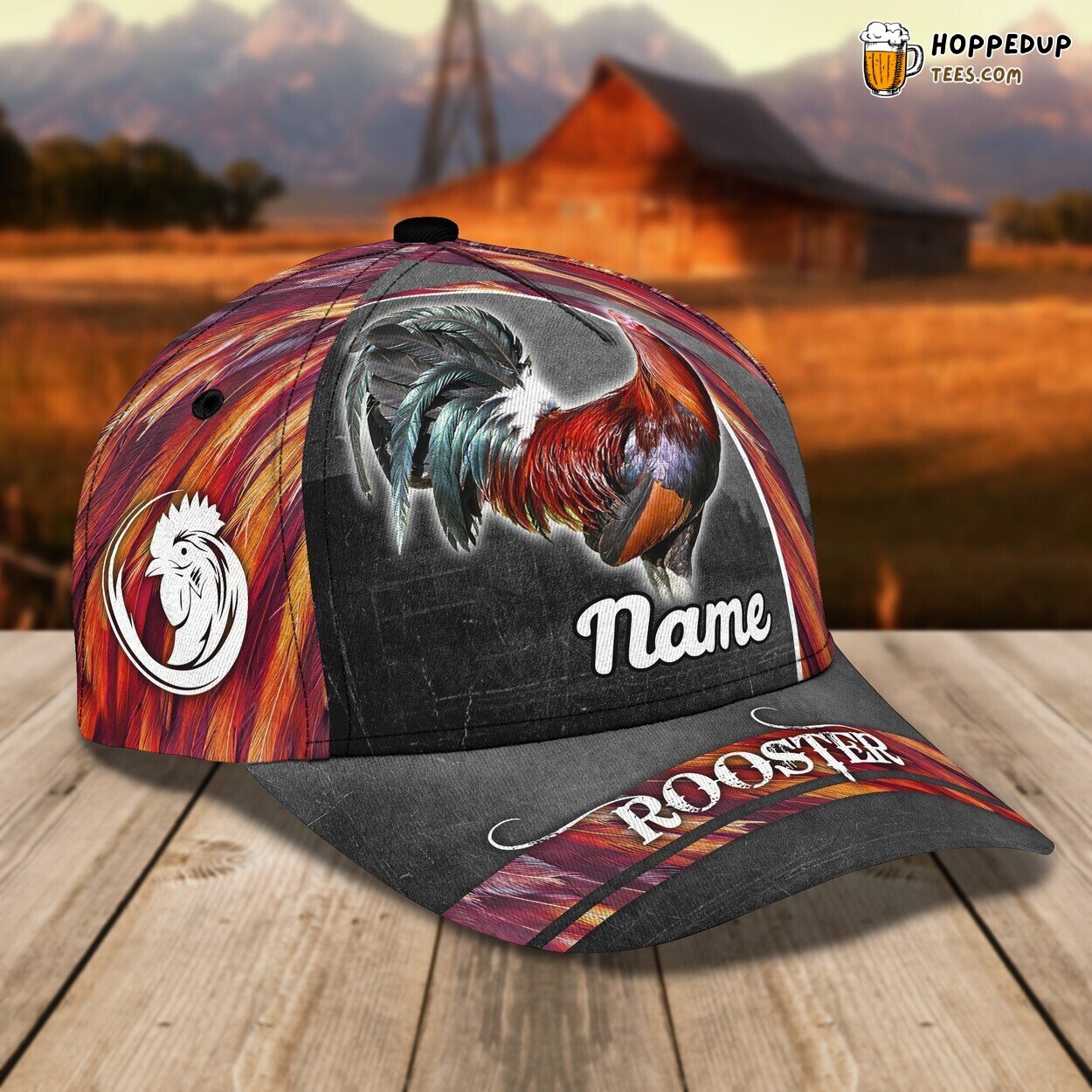 Dive into the World of the Rooster Personalized 3D Classic Cap Showcase