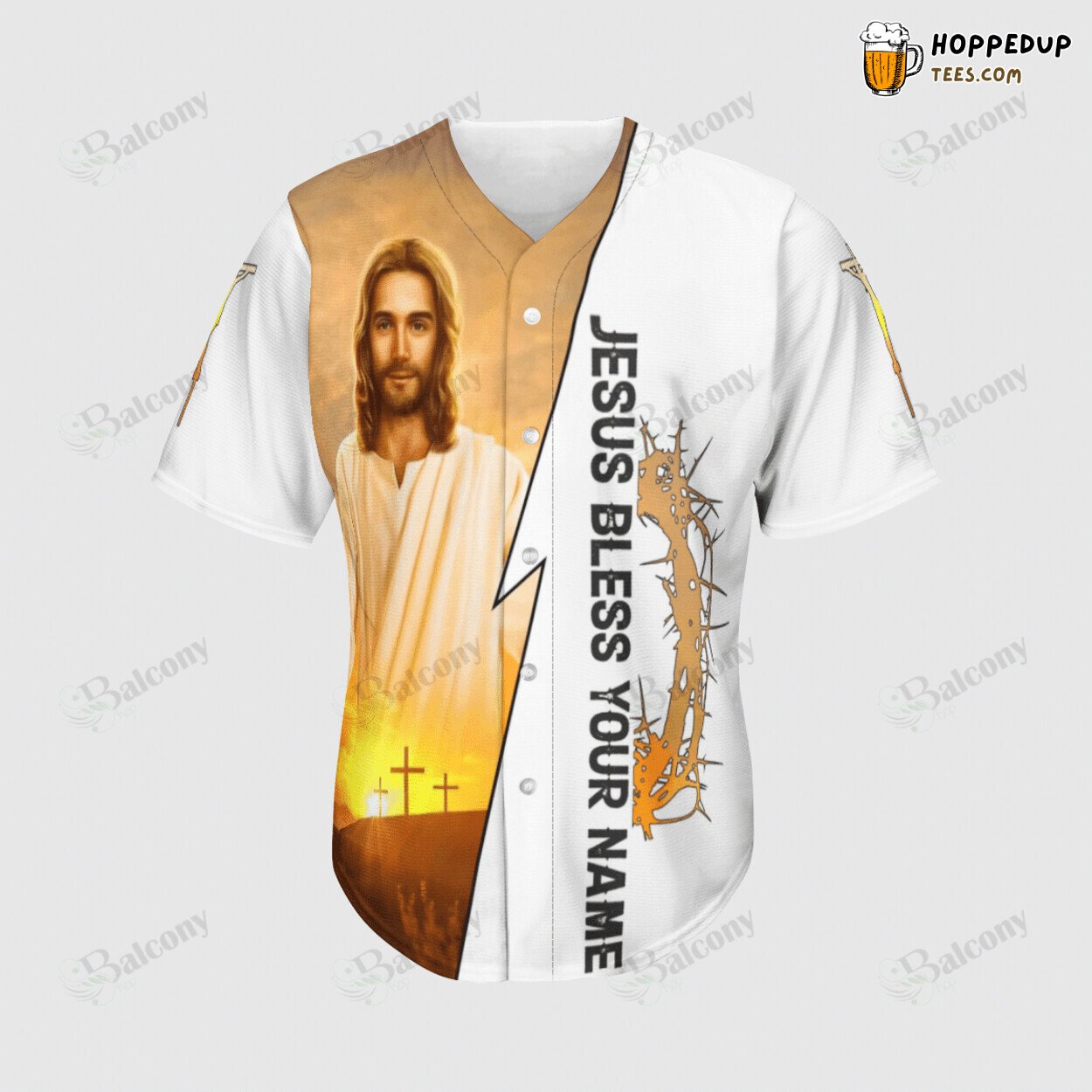 Divine Jesus Christ Presence Baseball Jersey Inspirational Fit