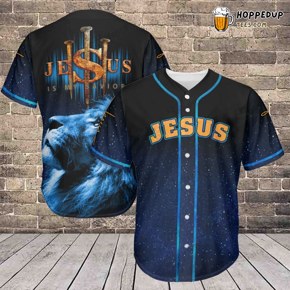 Divine Savior Jesus Themed Casual Baseball Jersey Sportswear