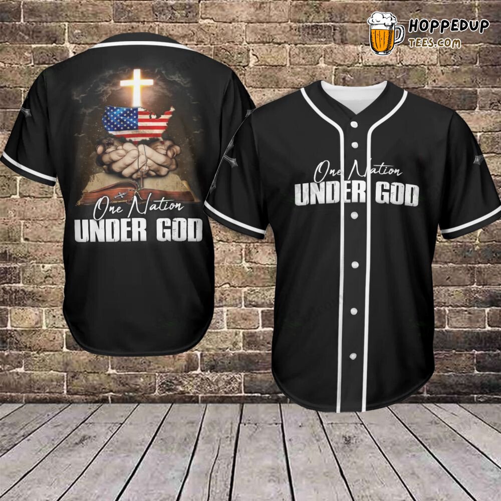 Divine Unity in Nation Jesus Themed Baseball Jersey Athletic Wear