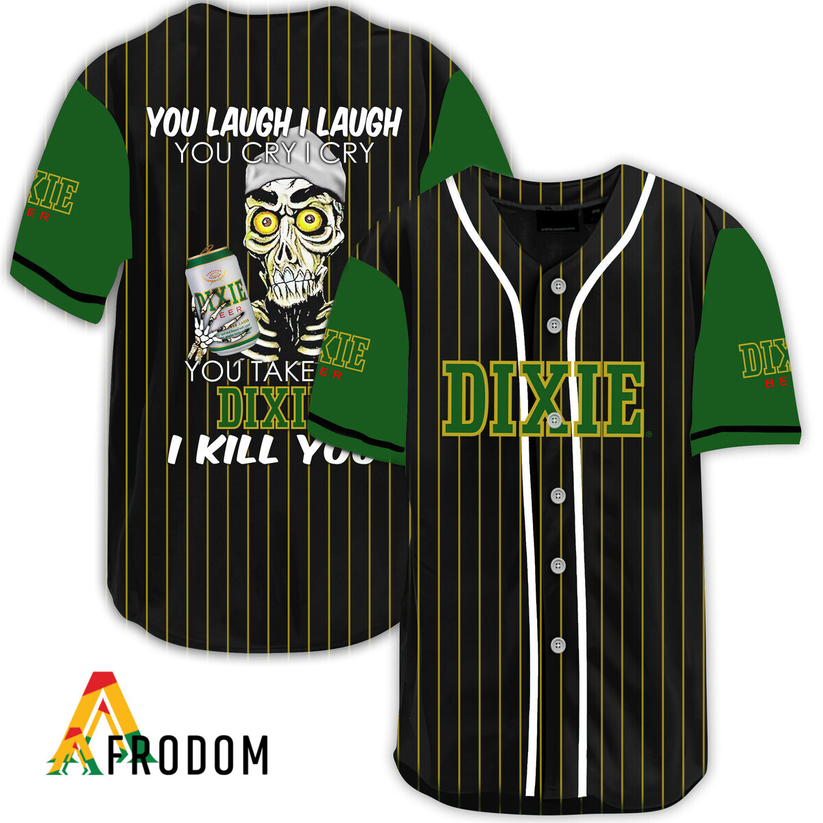 Dixie Beer Protective Laugh Cry Baseball Jersey HU