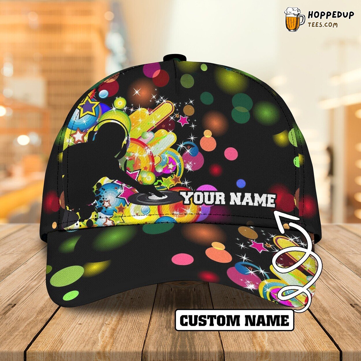 Dj Enthusiast 3D Classic Cap Personalized Name Unique Series Design Look