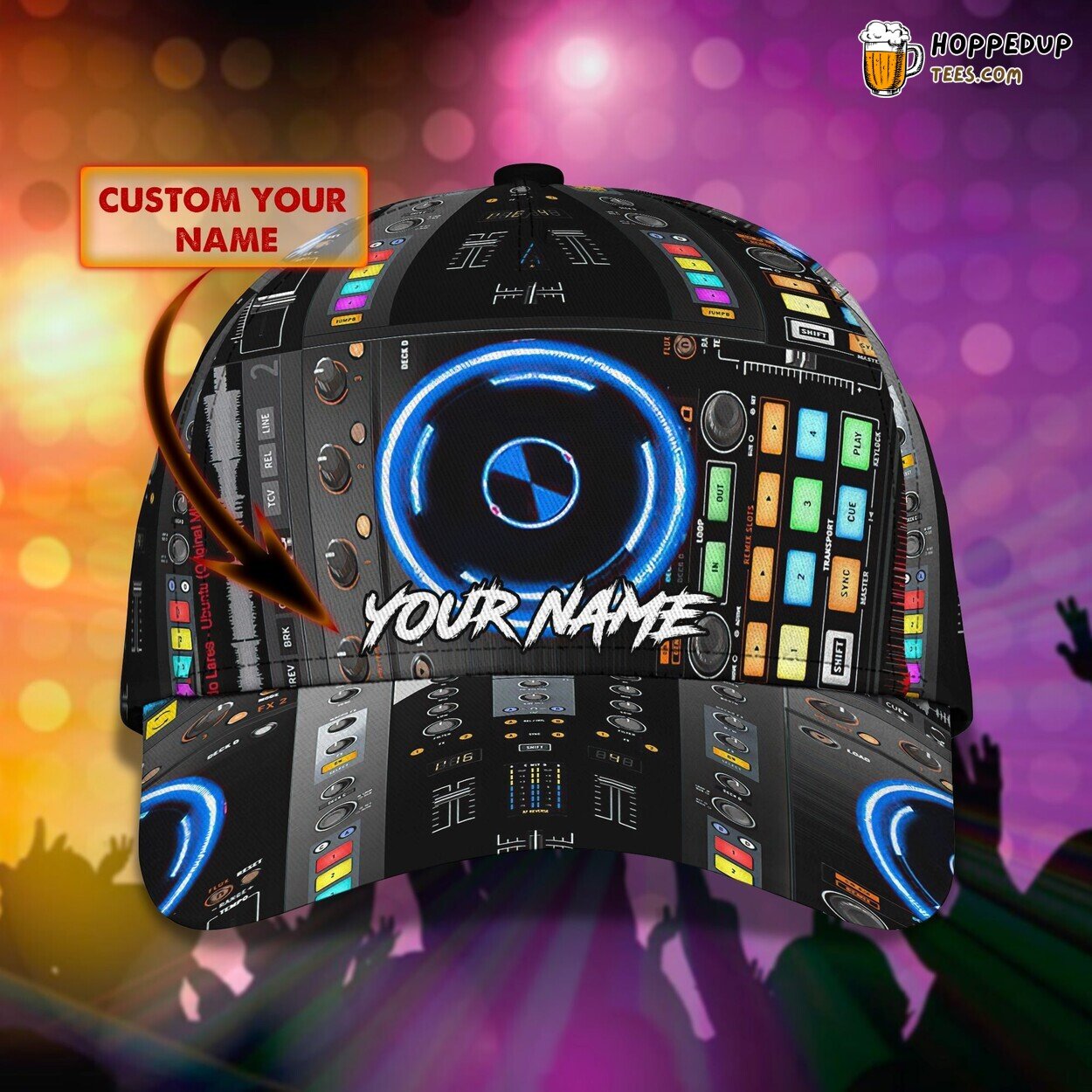 DJ’s Rhythmic Essence 3D Classic Cap Personalized Unique Design Trend