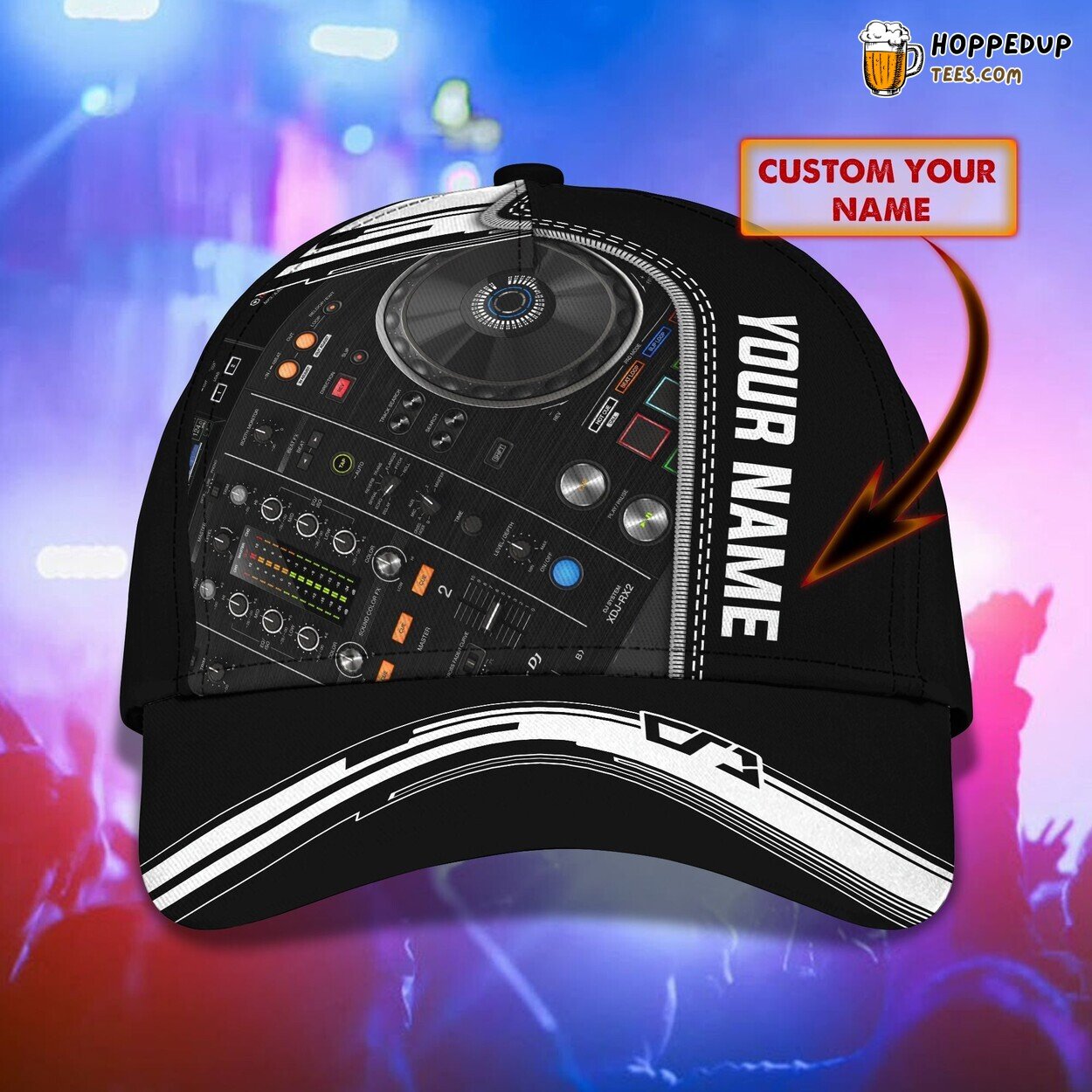 DJ’s Tribute 3D Classic Cap Personalized Unique Name Design Edition