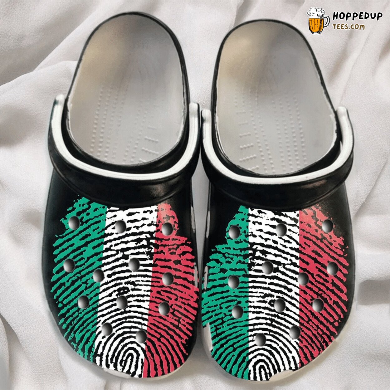 DNA Italy Flag Italian Themed Gift Classic Water Rubber Clog Shoes Comfy