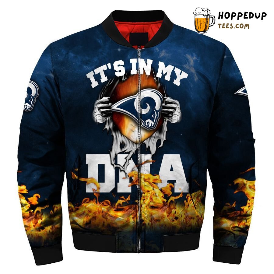 DNA Signature Los Angeles Rams NFL Themed Bomber Jacket Line DNA Signature Los Angeles Rams NFL Themed Bomber Jacket Line