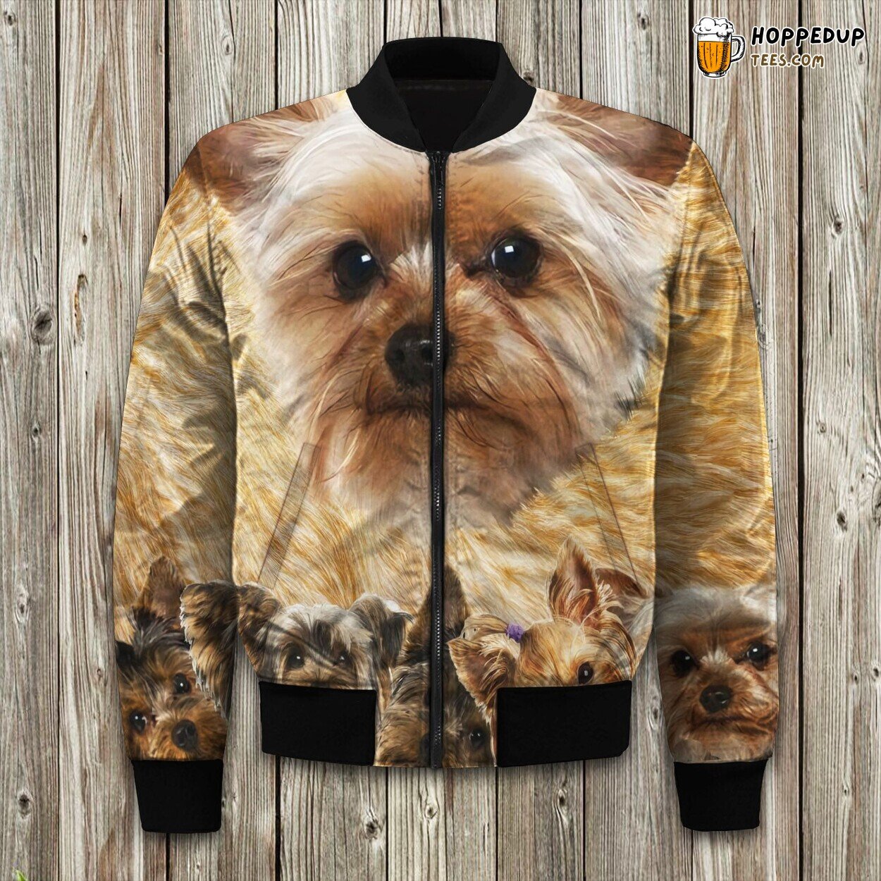 Dog 3D Yorkshire Terrier Yorkie Cute Dog Lovers Bomber Jacket