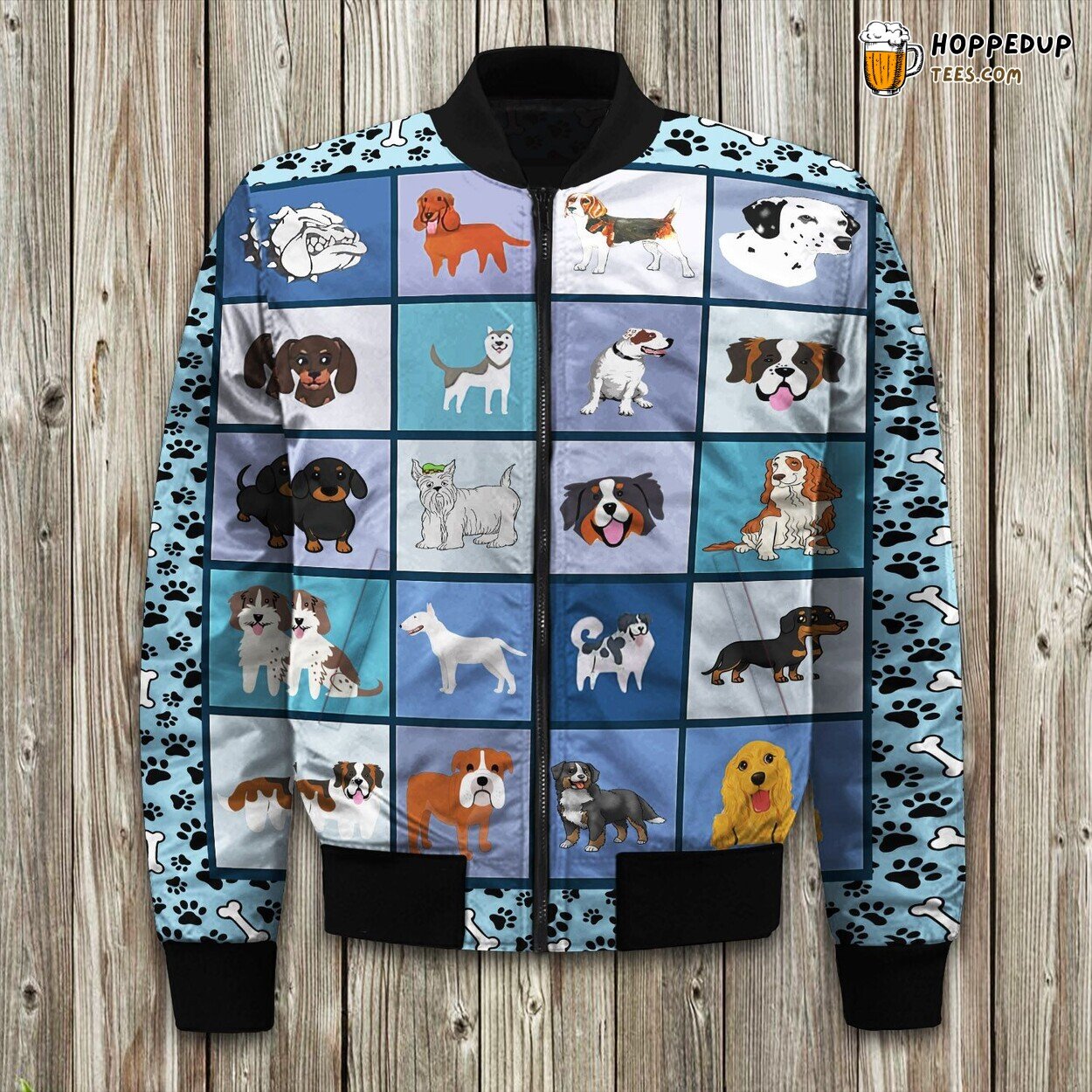 Dog Allure Winter Bomber Jacket Luxurious Quality Warm Cute Padded Design