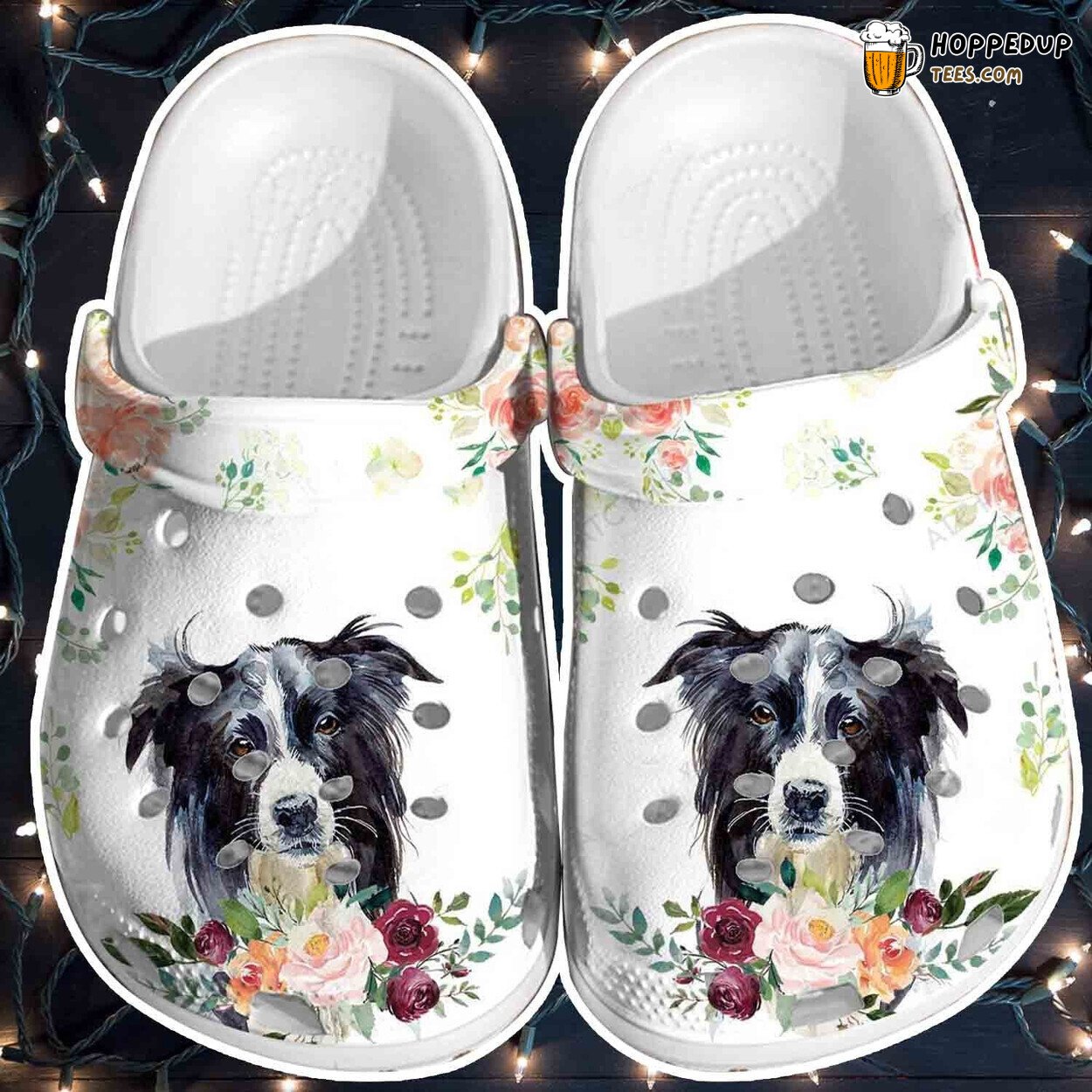 Dog Flower Croc Animal Crocbland Niece Gift Comfortable Unique Clogs